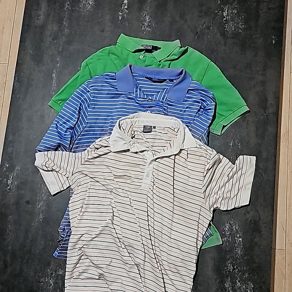 Lot of 3 golf/polo shirts